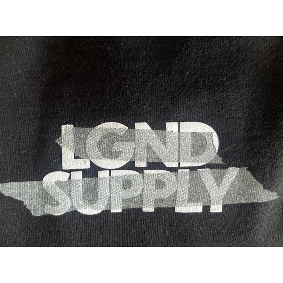LGND Supply Co. "Make Money Not Friends" Pullover Hoodie‎ Men's Large Black RARE - Picture 4 of 11